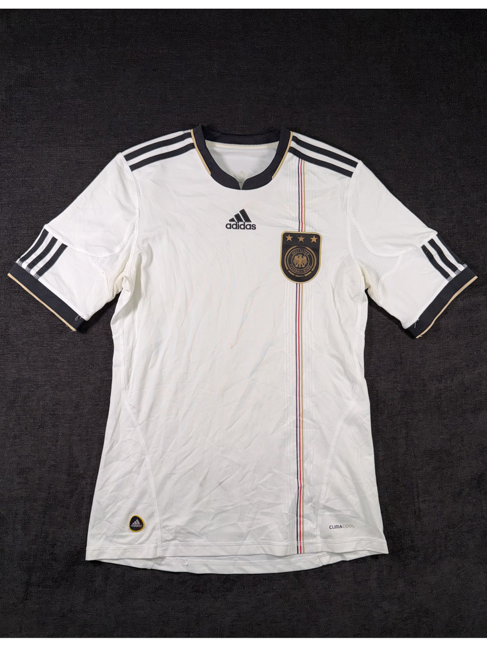 Adidas Germany National Football Team White ClimaCool Jersey, Small